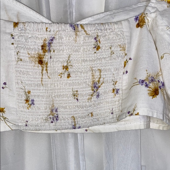 H&M Cream and Gold Bustier Crop Blouse - Picture 8 of 11